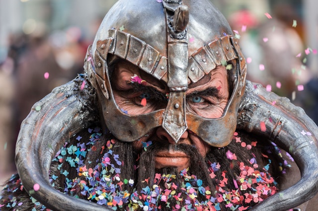 man-wearing-viking-helmet-focus